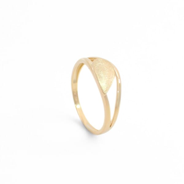 Gullring i 14 kt gult gull - Bur501490